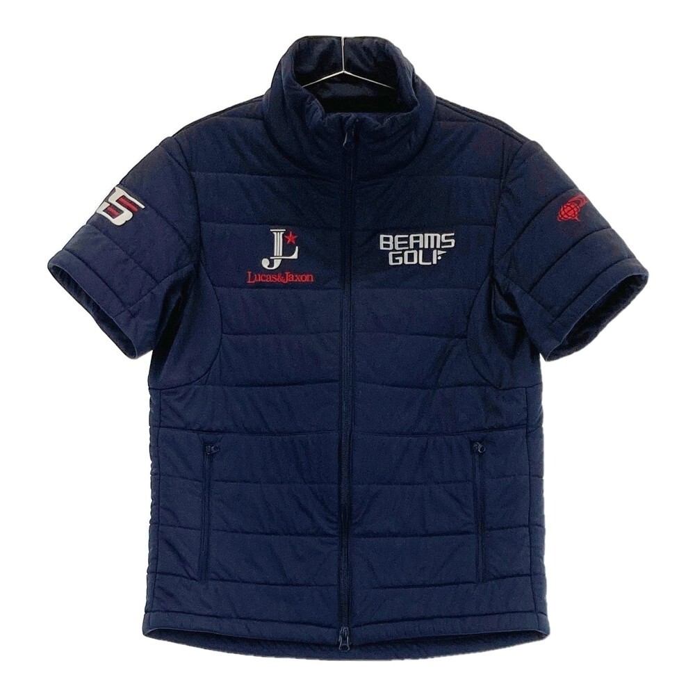BEAMS GOLF ビームスゴルフ 半袖中綿ジャケット ネイビー系 M [240101354126] ゴルフウェア メンズ