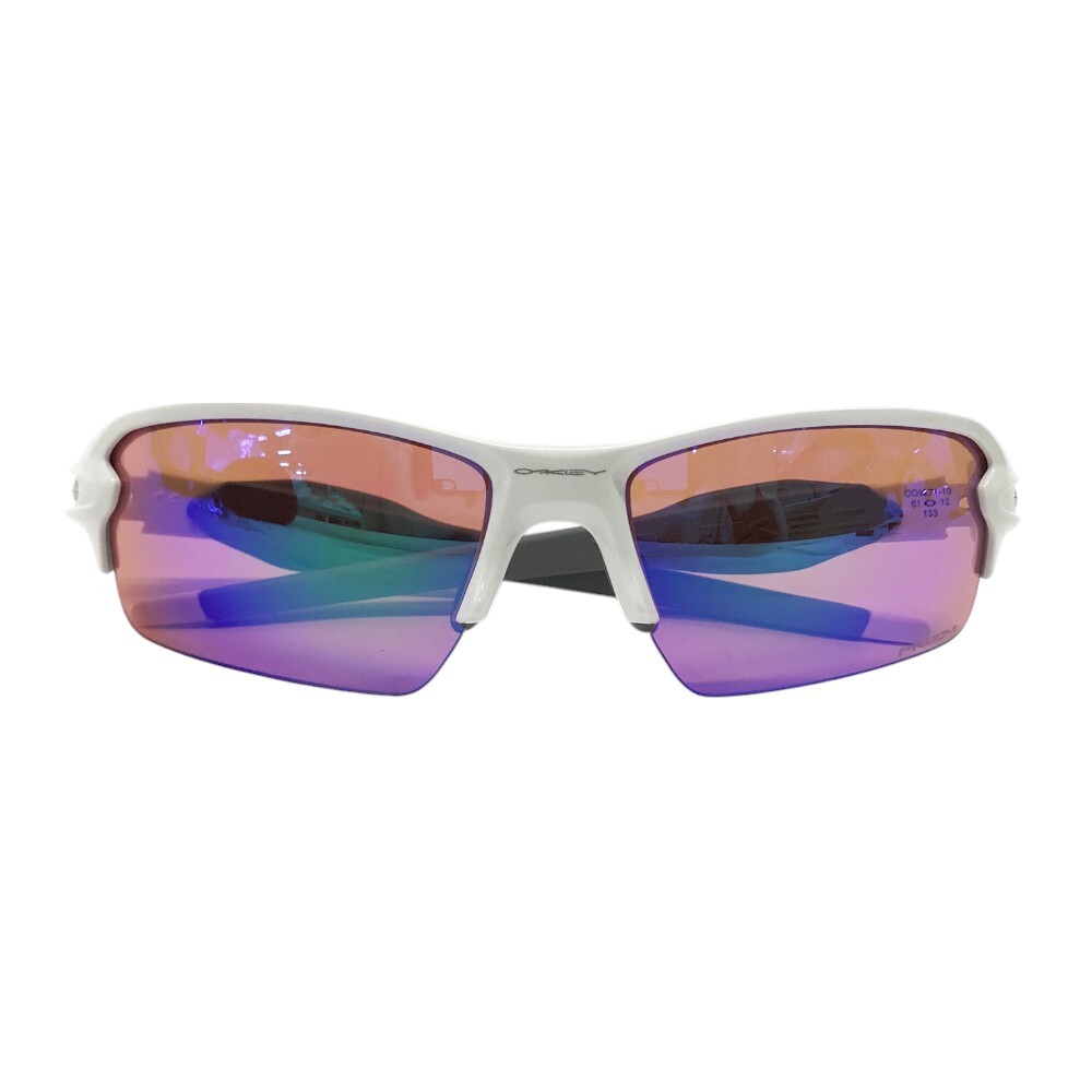 【美品】OAKLEY オークリー OO9271-10 サングラス FLAK 2.0 ホワイト系 61〇12 133 [240101340975] ゴルフウェア