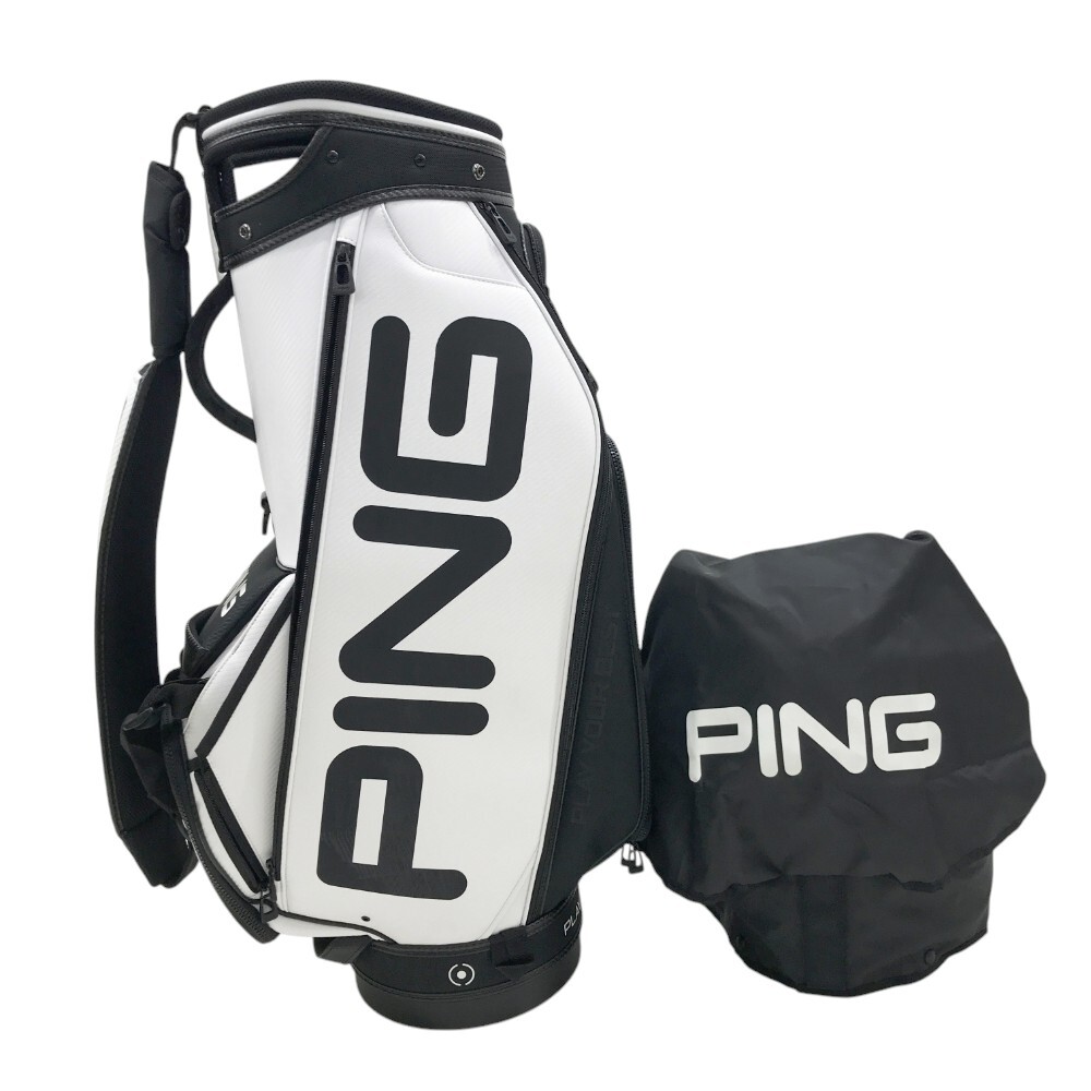 1円】PING ピン TOUR STAFF 191 カートキャディバッグ ホワイト 1円】PING ピン TOUR STAFF 191 カートキャディバッグ ホワイト