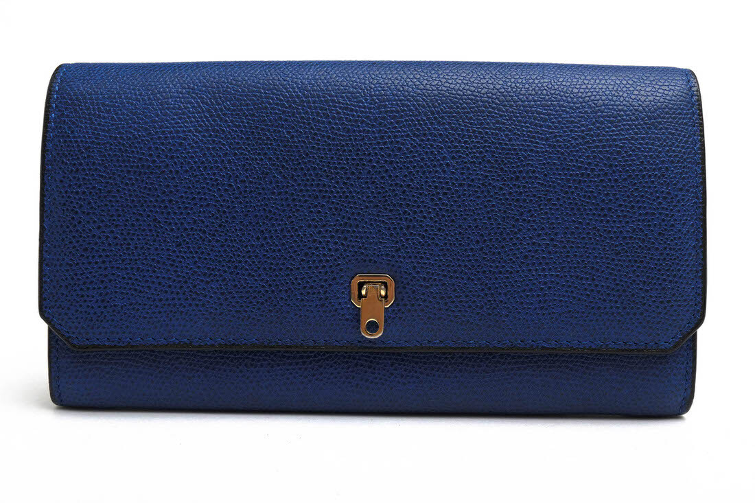 Valextra ヴァレクストラ 長財布 V9L34-028-00RO-OC Brera City Purse ソフトカーフスキン 牛革 コンチネンタルウォレット 小銭入れあり