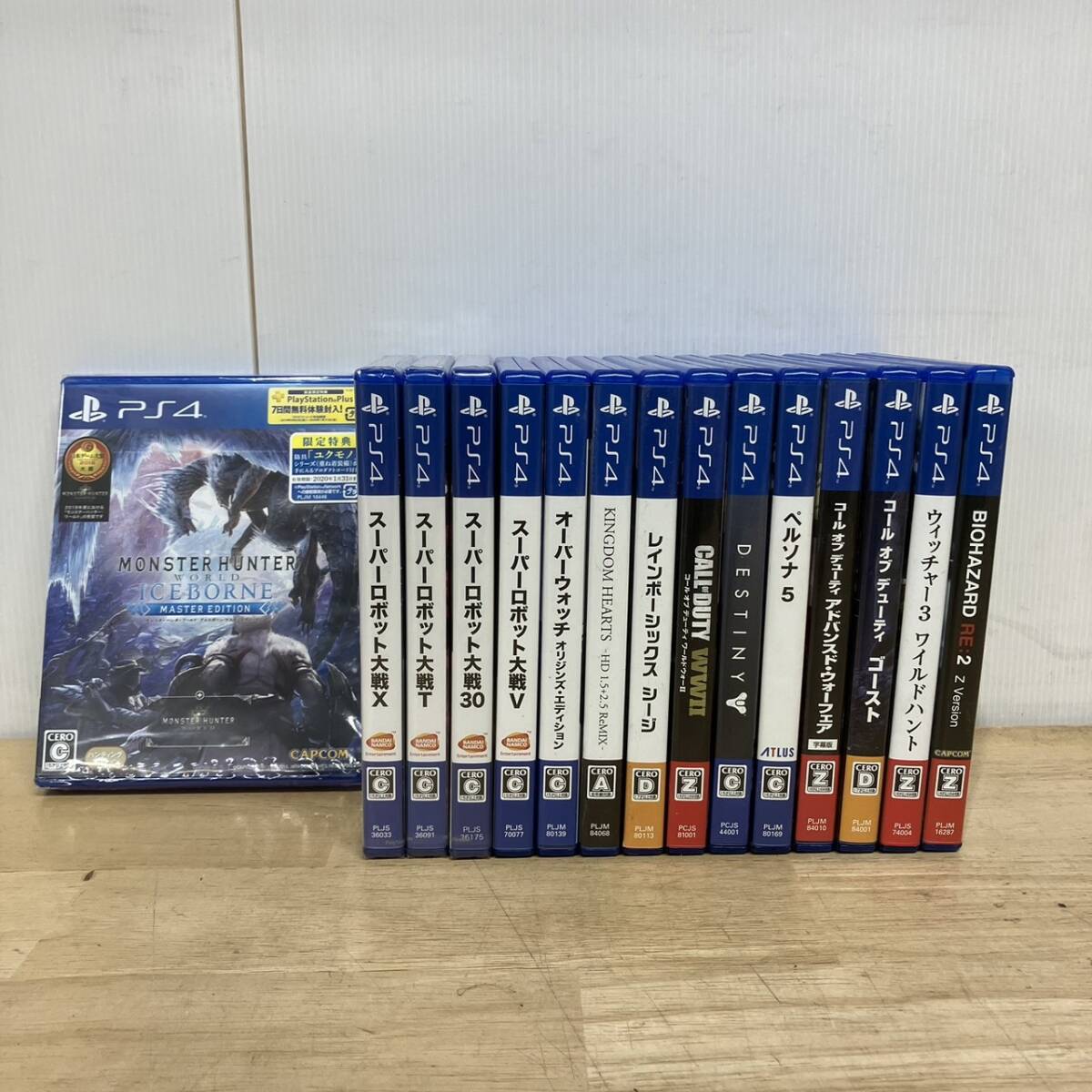 ［a25010024］PS4 ソフト 大量まとめ バイオハザード キングダムハーツ スーパーロボット大戦 モンスターハンター