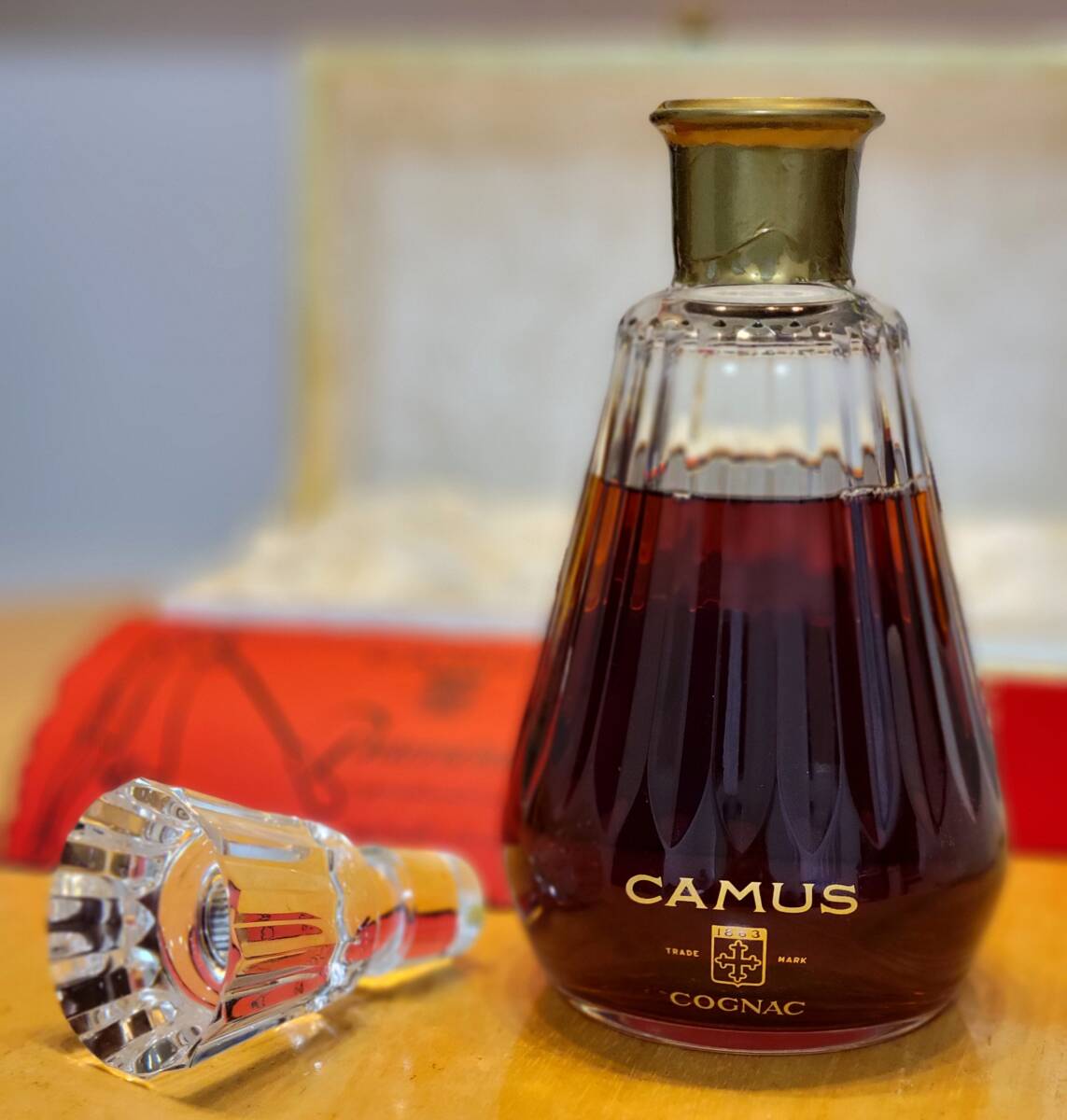 未開栓 コニャック CAMUS BACCARAT カミュ カラフェ バカラ
