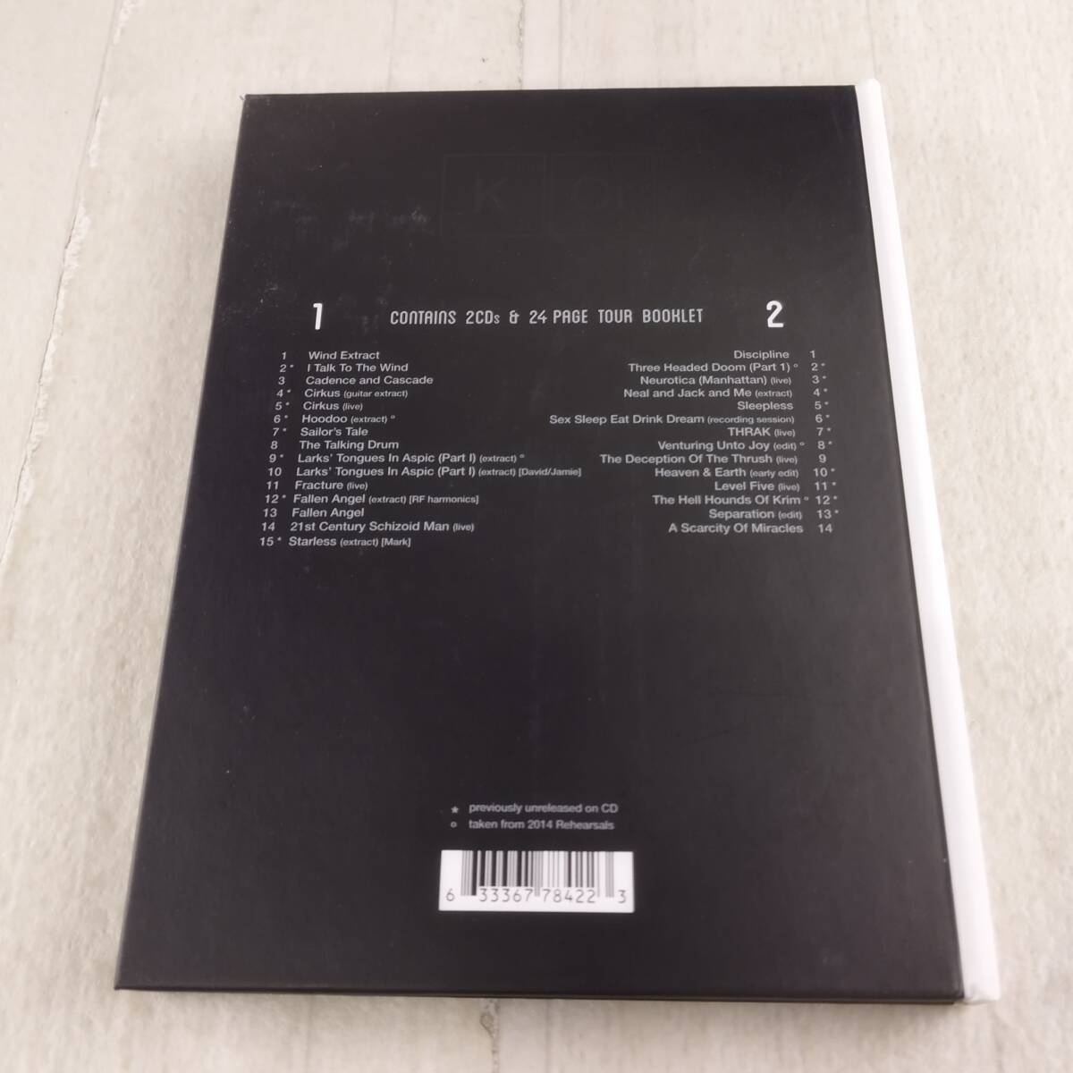 1D16 CD KING CRIMSON Elements of King Crimson 2014 TOUR BOX