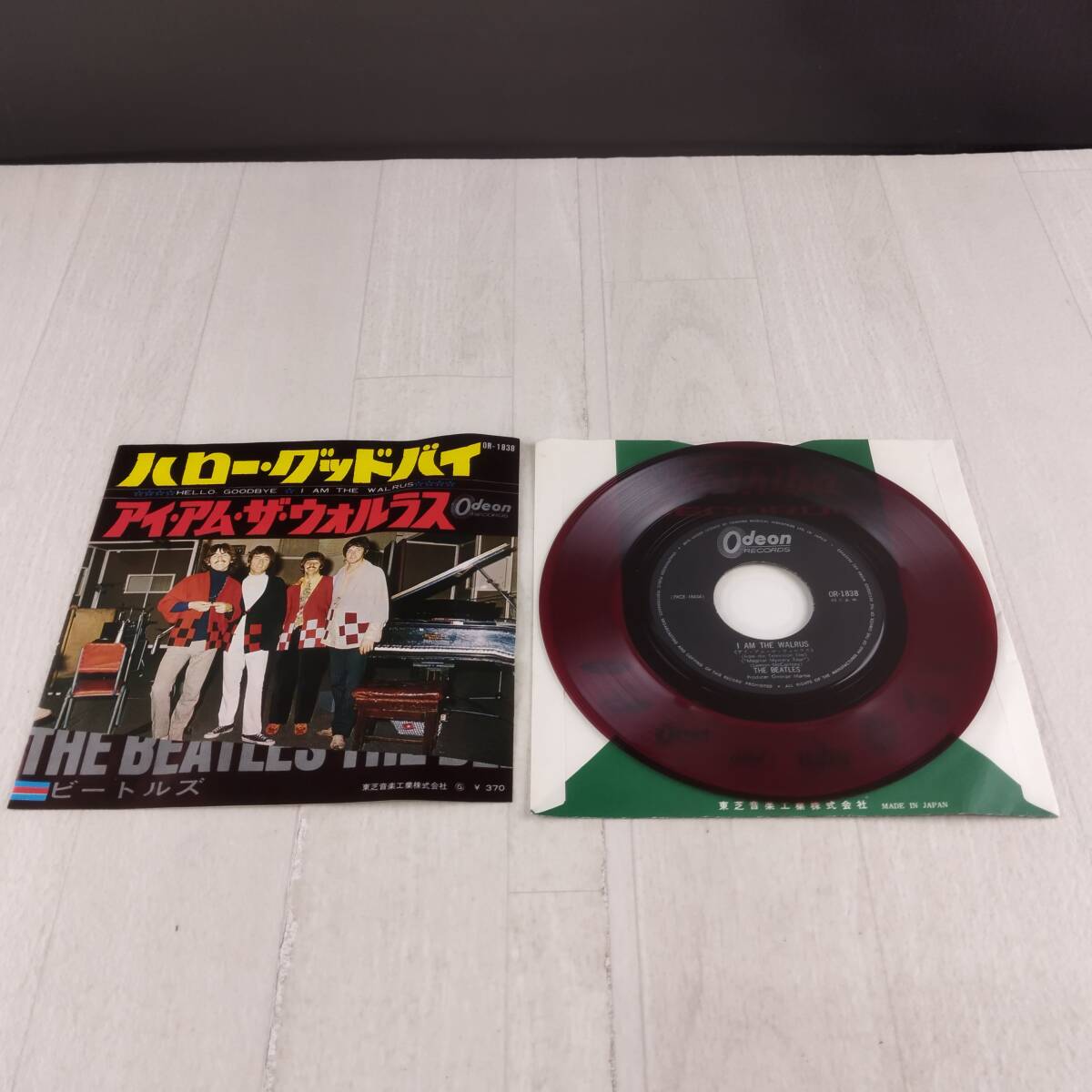 1CC7 EP запись красный запись The * Beatles Hello *g Дубай I am* The worulasOR-1838