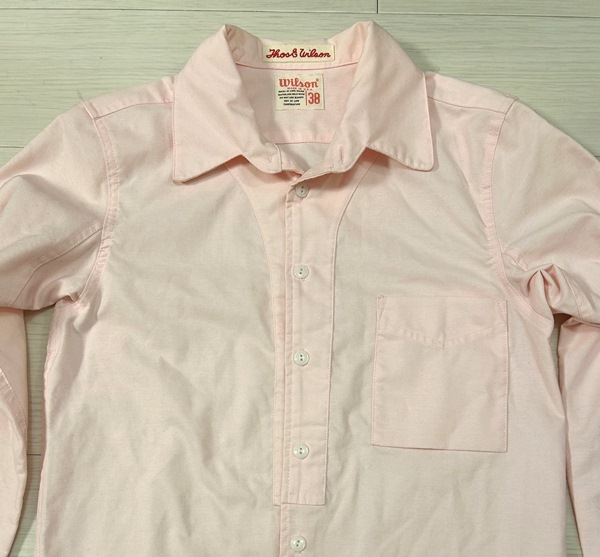 古着/長袖シャツ/Wilson/ウイルソン/Made in USA/米国製/サイズ 38/アメカジ/オールド/レトロ_画像3