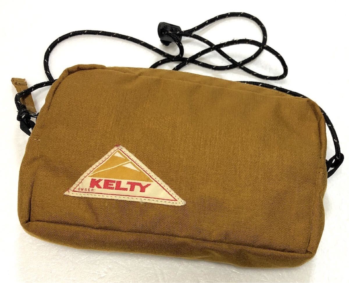 KELTY ケルティ　2412265 ショルダーバッグ ポーチ　スクエア　キャメル