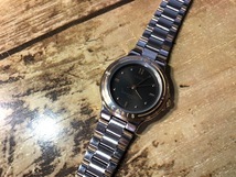 BK0222 良品程度 レア ヴィンテージ SEIKO セイコー ALBA CARIB カリブ チャコールグレー V701 クオーツ レディース 腕時(shí)計(jì)