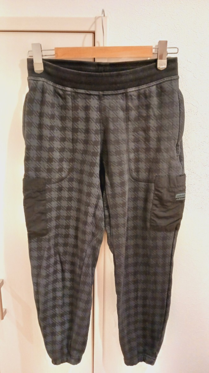 adidas チェック柄 ジャージ　メンズ　Lサイズ