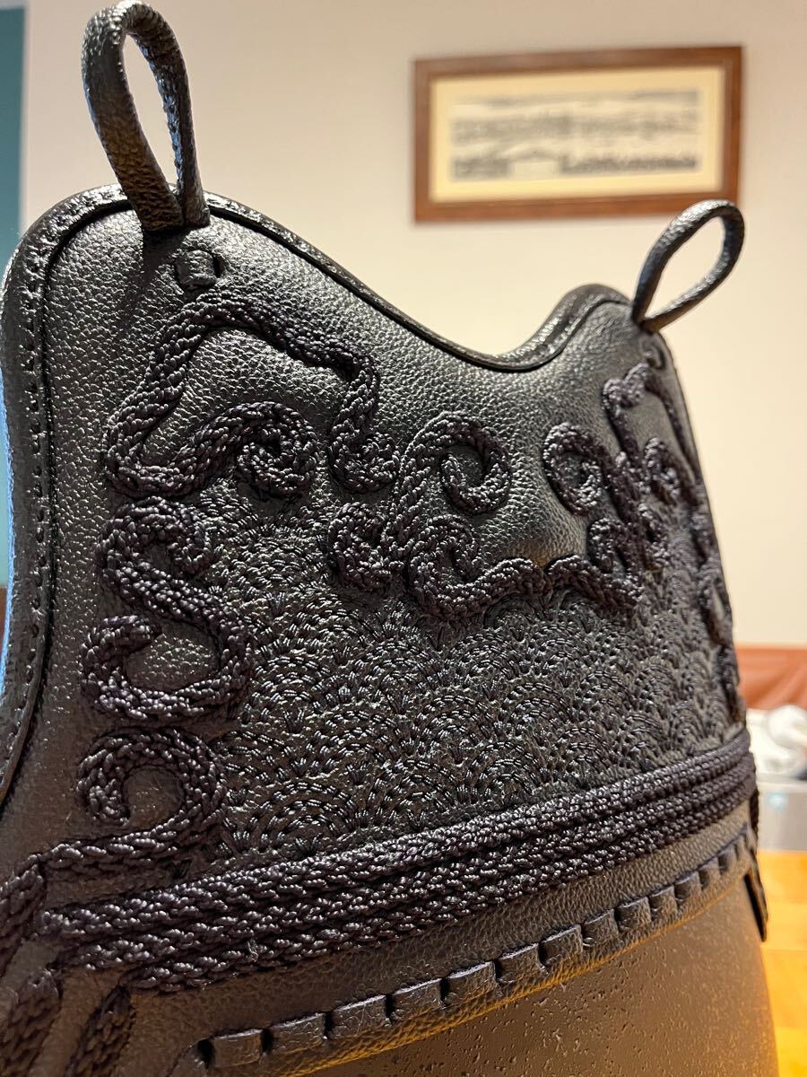 s881○垂単品◇未使用品◇手刺2分◇4段飾◇織刺◇本革◇置き古し s881○垂単品◇未使用品◇手刺2分◇4段飾◇織刺◇本革◇置き古し