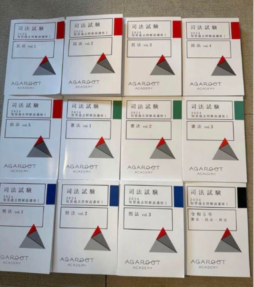 2024 アガルート 短答過去問解析講座1 司法試験 未裁断 予備試験 法学部 法科大学院 ロースクール agaroot academy令和5年問題まで掲載