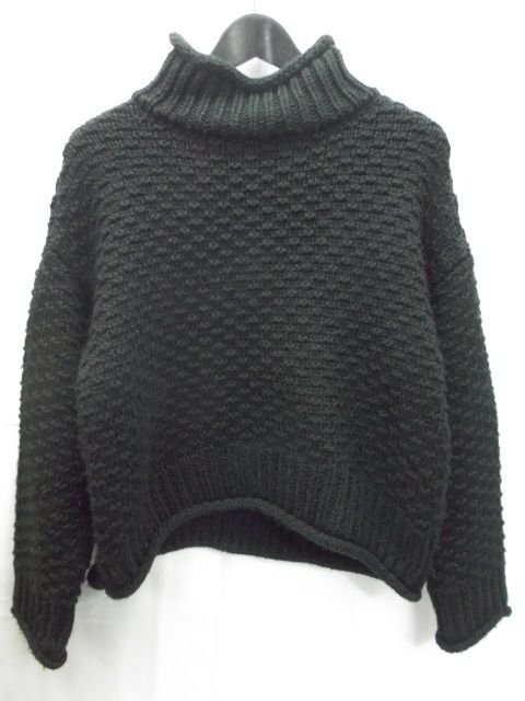 ★MOUSSY◎マウジー/長袖セーター/ブラック/黒/Fサイズ