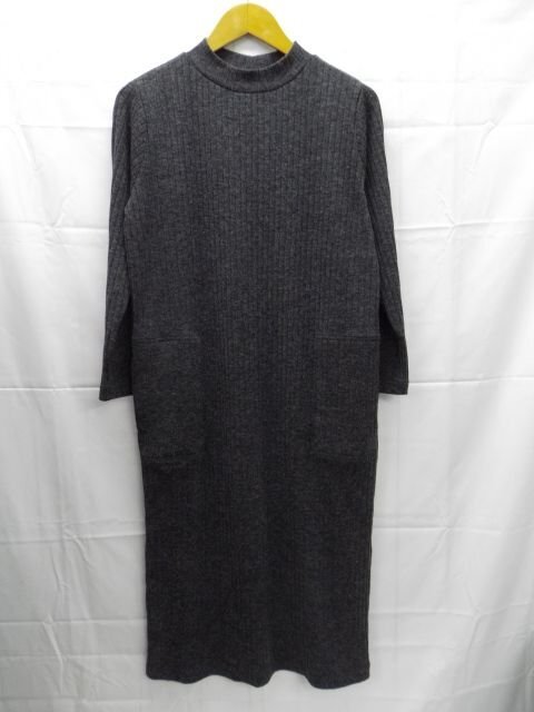 美品★Another Edition◎アナザーエディション/ニットワンピース/長袖/グレー