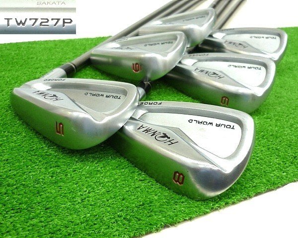 【アウトレット☆送料無料】 M≪大関質店≫中古 HONMA ホンマ ツアーワールド フォージド TW727Pアイアン ヴィザード VIZARD IB95 酒田 SAKATA S 5-9.P(10) 6本 ホンマ