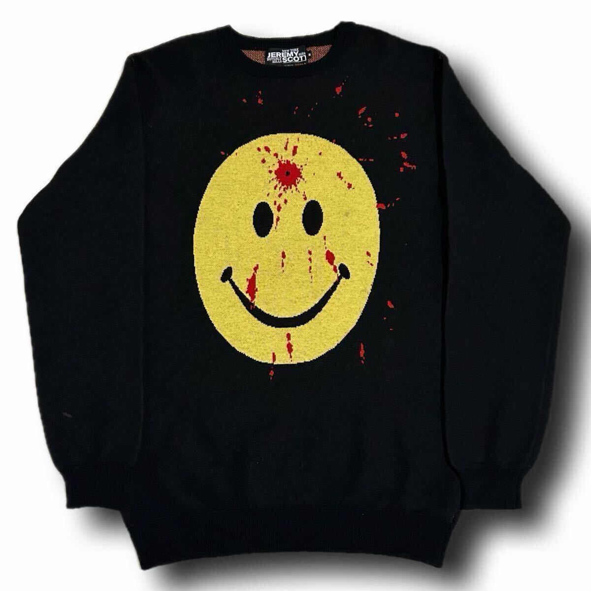 07AW JEREMY SCOTT Gun Shot Smile Sweater スマイル archive 07AW JEREMY SCOTT Gun Shot Smile Sweater スマイル archive