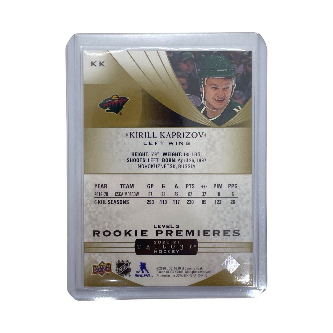 UPPER DECK NHLカード TRILOGY KIRILL KAPRIZOV WILD 472/499