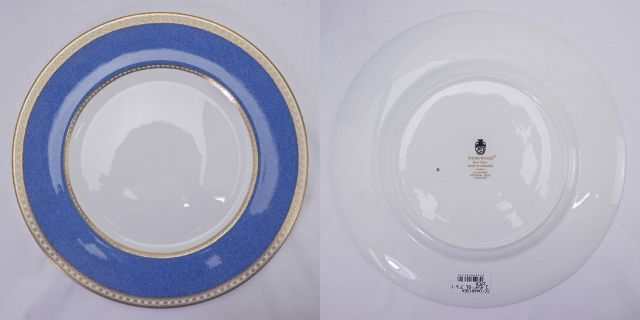 Wedgwood ユーランダーパウダーブルー 27cm プレート 中古 3
