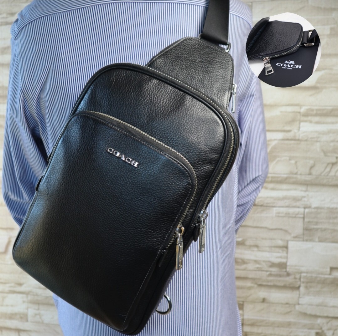 近年モデル 極美品 コーチ COACH ボディバッグ イーサン パック 近年モデル 極美品 コーチ COACH ボディバッグ イーサン パック