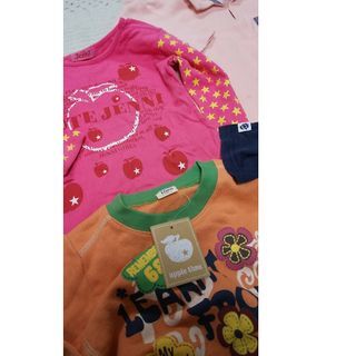 ① 女の子用 服 110 まとめ　９点セット　 JENNY　ミキハウス　ズボン　長袖　半袖　キャミワンピース　フード付き　未使用タグ付き含む_画像4