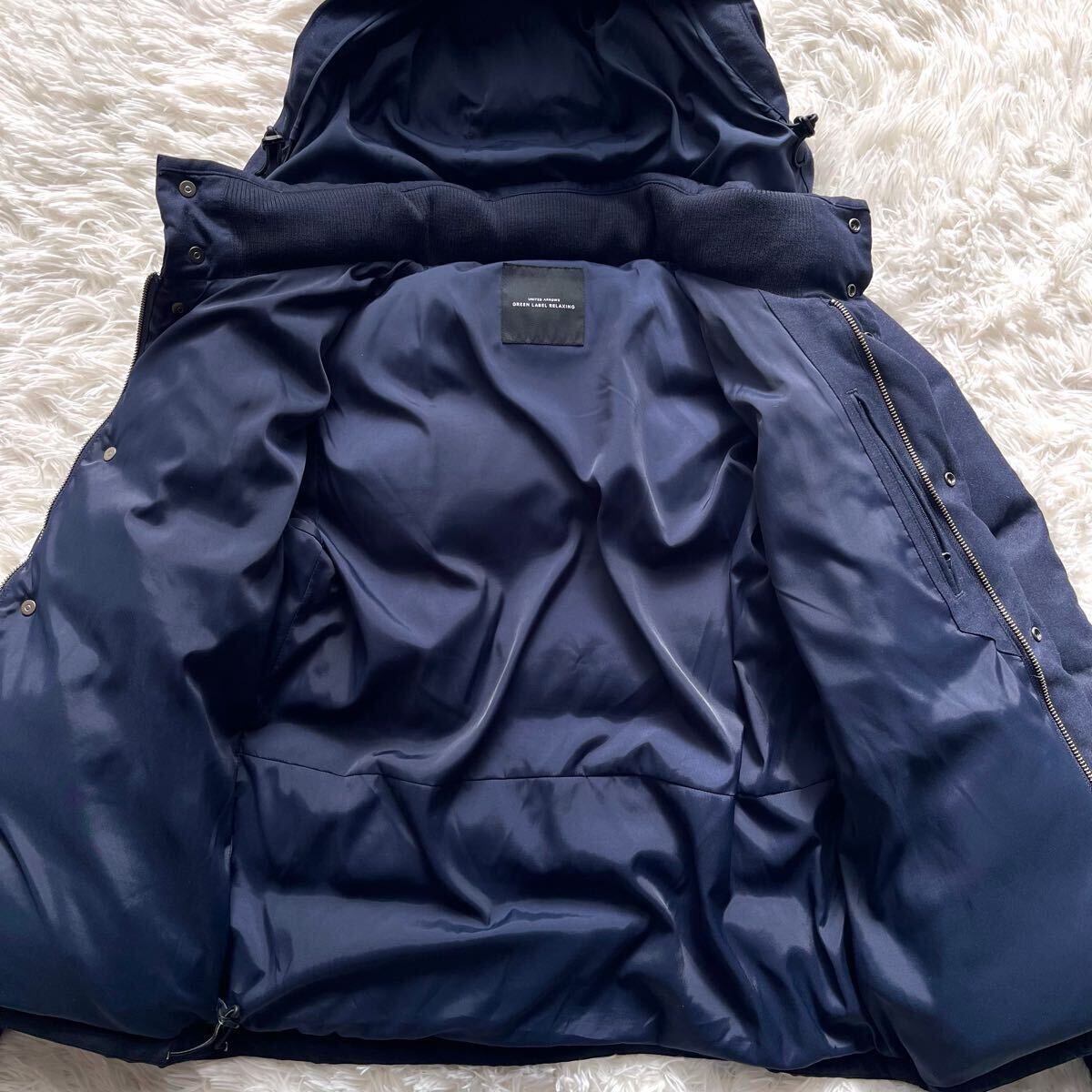 極美品 2way ネイビー ダウン80% 肉厚 ユナイテッドアローズ 極美品 2way ネイビー ダウン80% 肉厚 ユナイテッドアローズ
