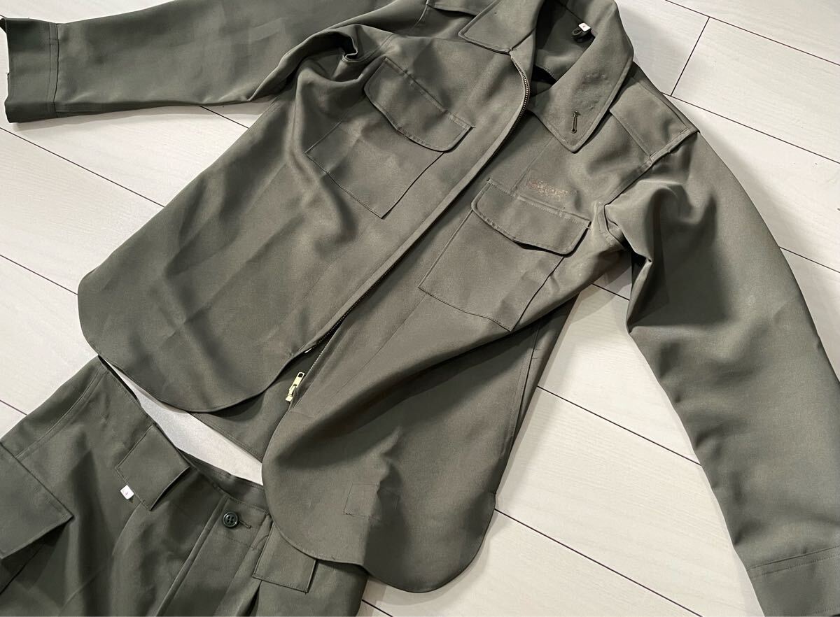 陸上自衛隊 OD作業服 上下 PX品 65式作業服 Mサイズ 昭和自衛隊 陸上自衛隊 OD作業服 上下 PX品 65式作業服 Mサイズ 昭和自衛隊