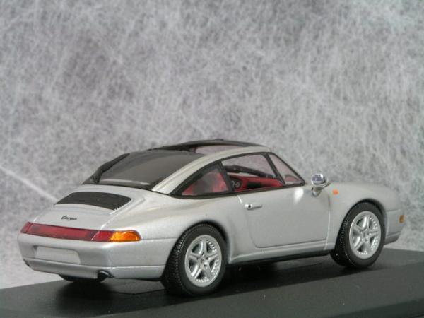 ● 1/43 ポルシェ 911 ( 993 ) タルガ 〓 シルバー / 空油冷最后のポルシェ / 〓 Porsche MINICHAMPS