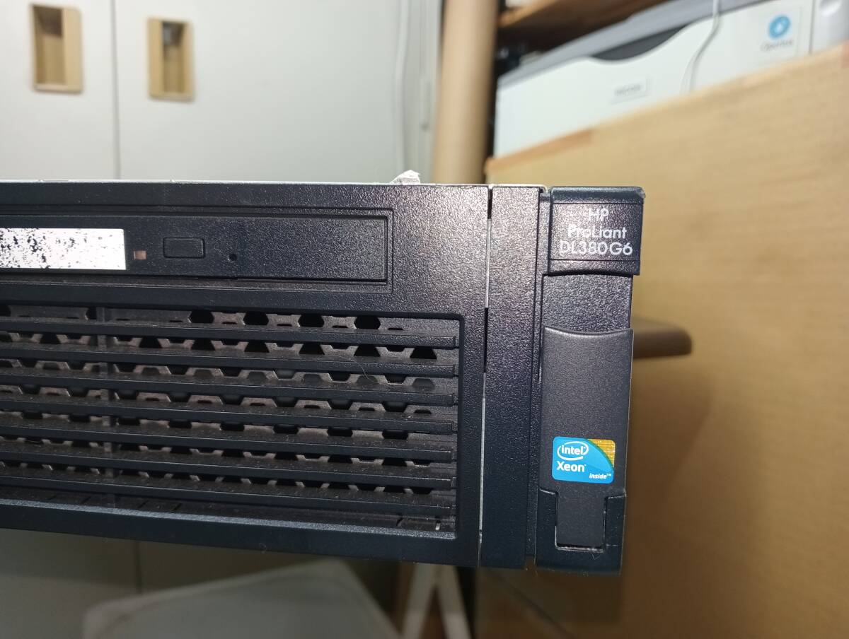 【YDT1097】★HP ProLiant DL380 G6 CPU欠品/RAM欠品/HDD欠品/DVD/通電確認のみ★中古