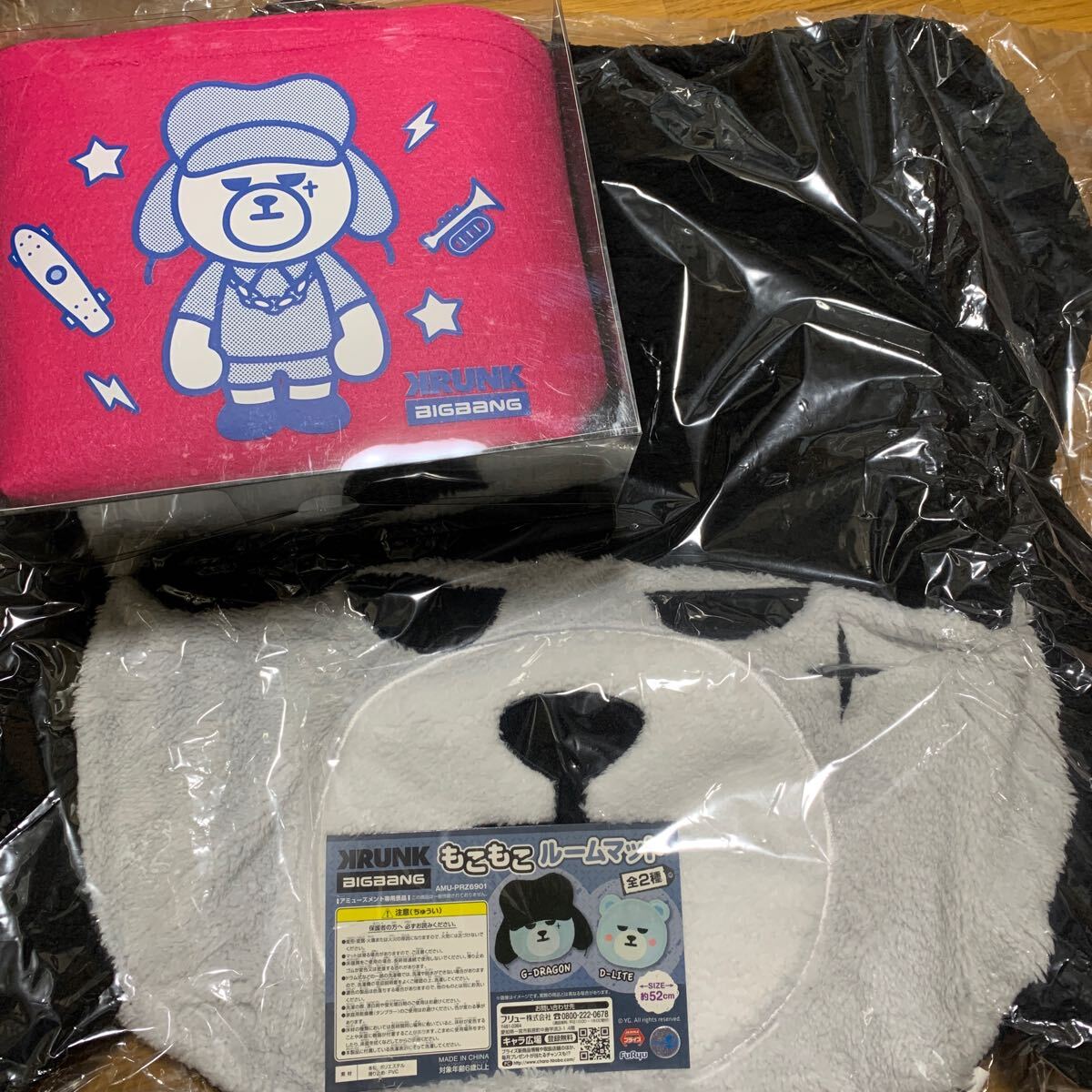 BIGBANG ビッグバンKRUNK もこもこルームマットクランク4種