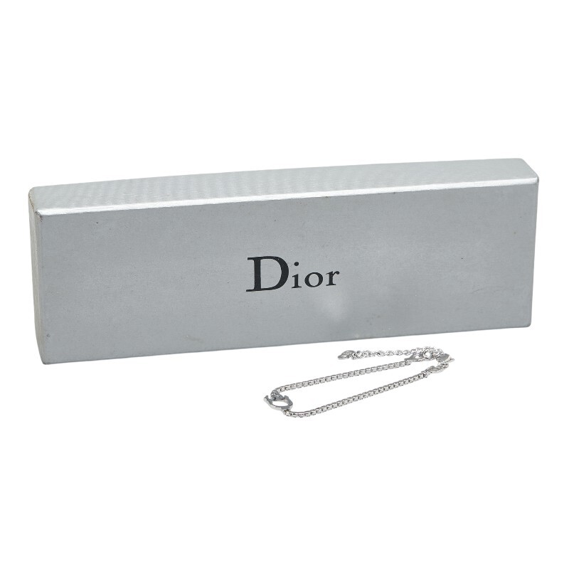  Dior D Logo узор браслет silver metallic ru женский Dior [ б/у ]