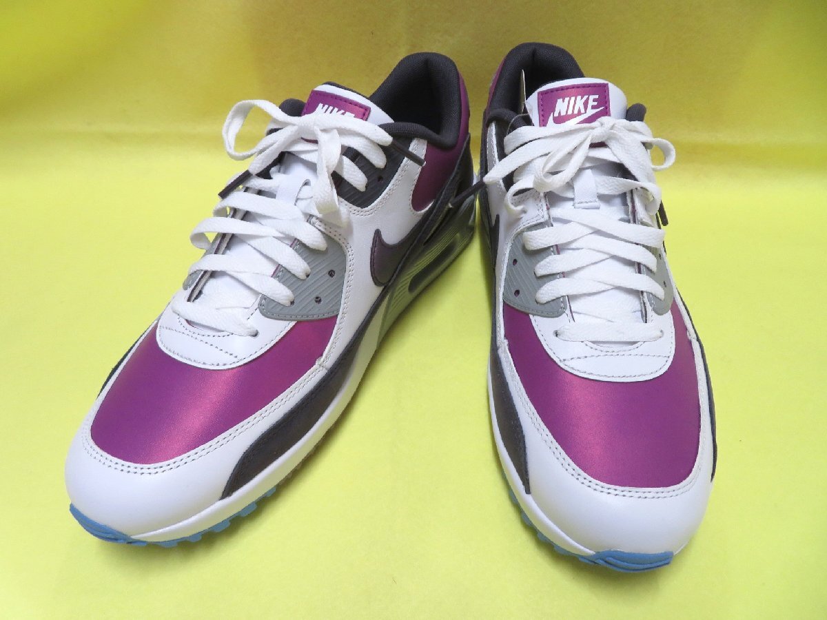 新品即決 【訳あり・新品】NIKE ナイキ AIR MAX 155 NRG エアマックス スパイクレス ゴルフシューズ ホワイト/パープル 28.5cm DQ4128 G 90 28.5cm