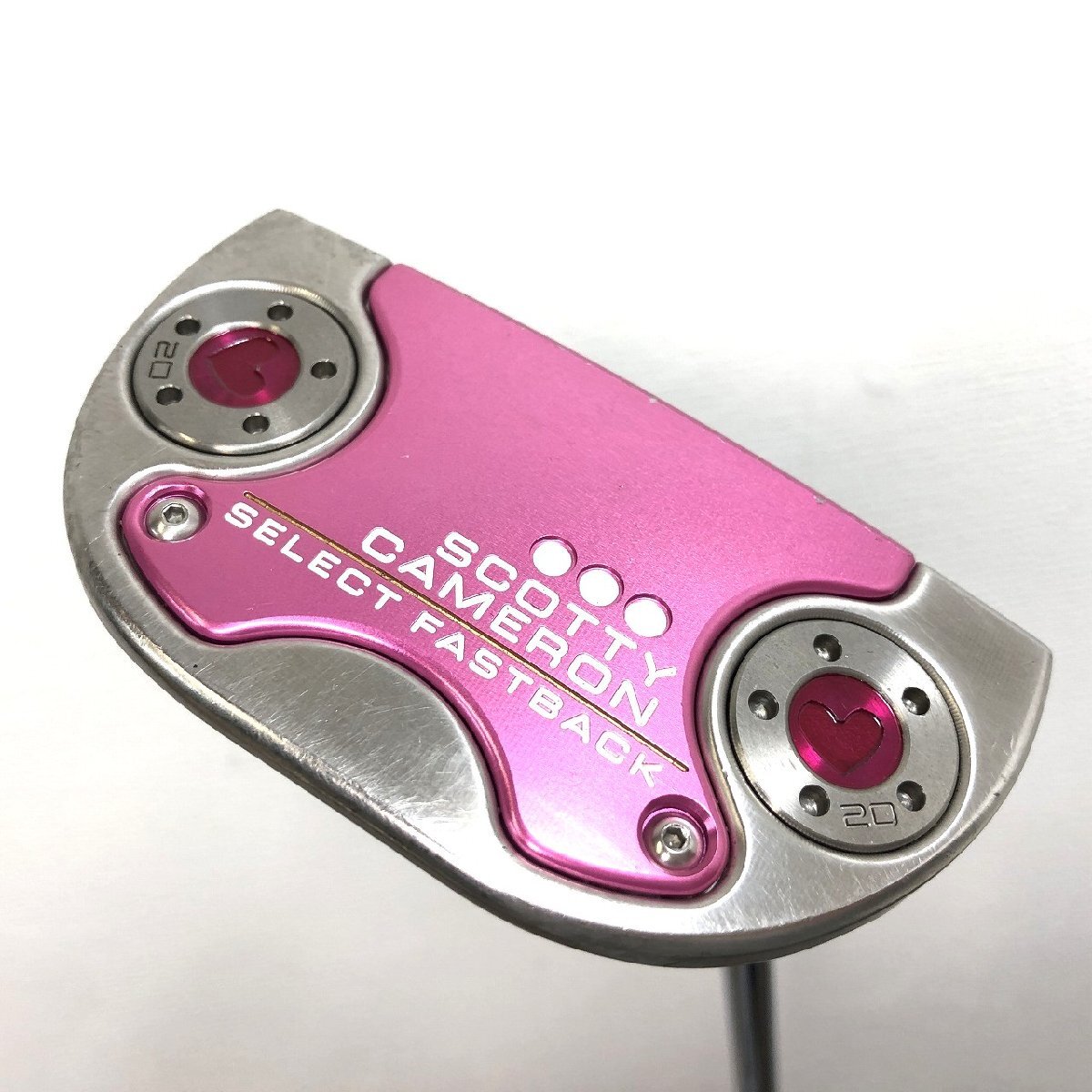 Titleist□スコッティキャメロン Tiara ピンク ファストバック カスタムパター 2018 33インチ ヘッドカバー付 ハートウェイト Sweet Pink