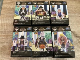 1番くじフィギュアセレクション　王下七武海　D賞　全6種まとめて