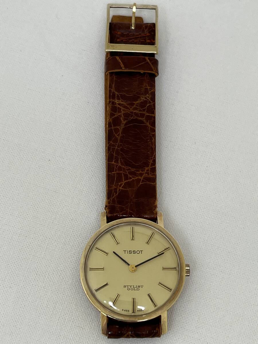 貴重品 TISSOT STYLIST GOLD 14K 0.585 無垢 2針 手巻き 稼働品 貴重品 TISSOT STYLIST GOLD 14K 0.585 無垢 2針 手巻き 稼働品
