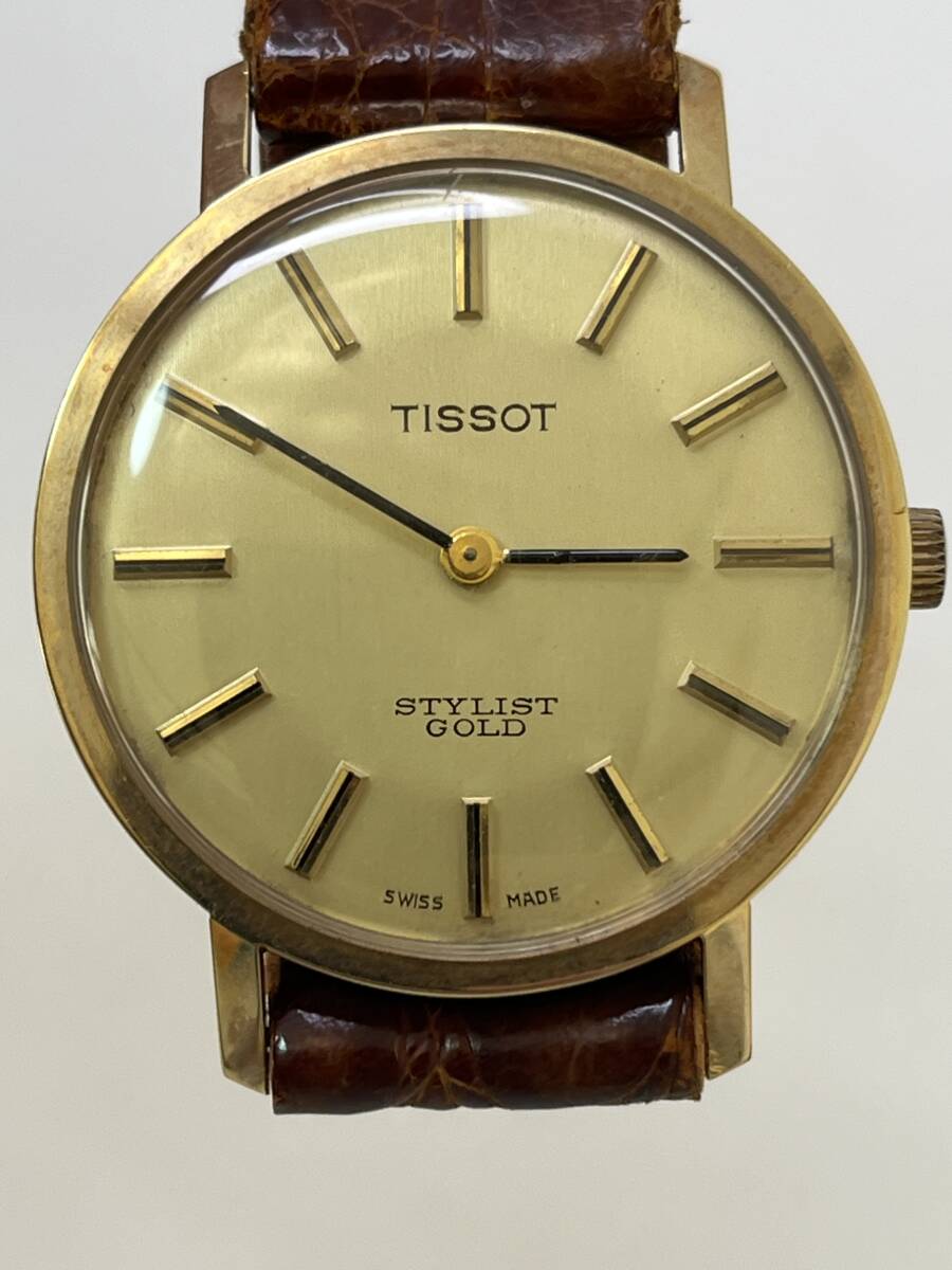 貴重品 TISSOT STYLIST GOLD 14K 0.585 無垢 2針 手巻き 稼働品 貴重品 TISSOT STYLIST GOLD 14K 0.585 無垢 2針 手巻き 稼働品
