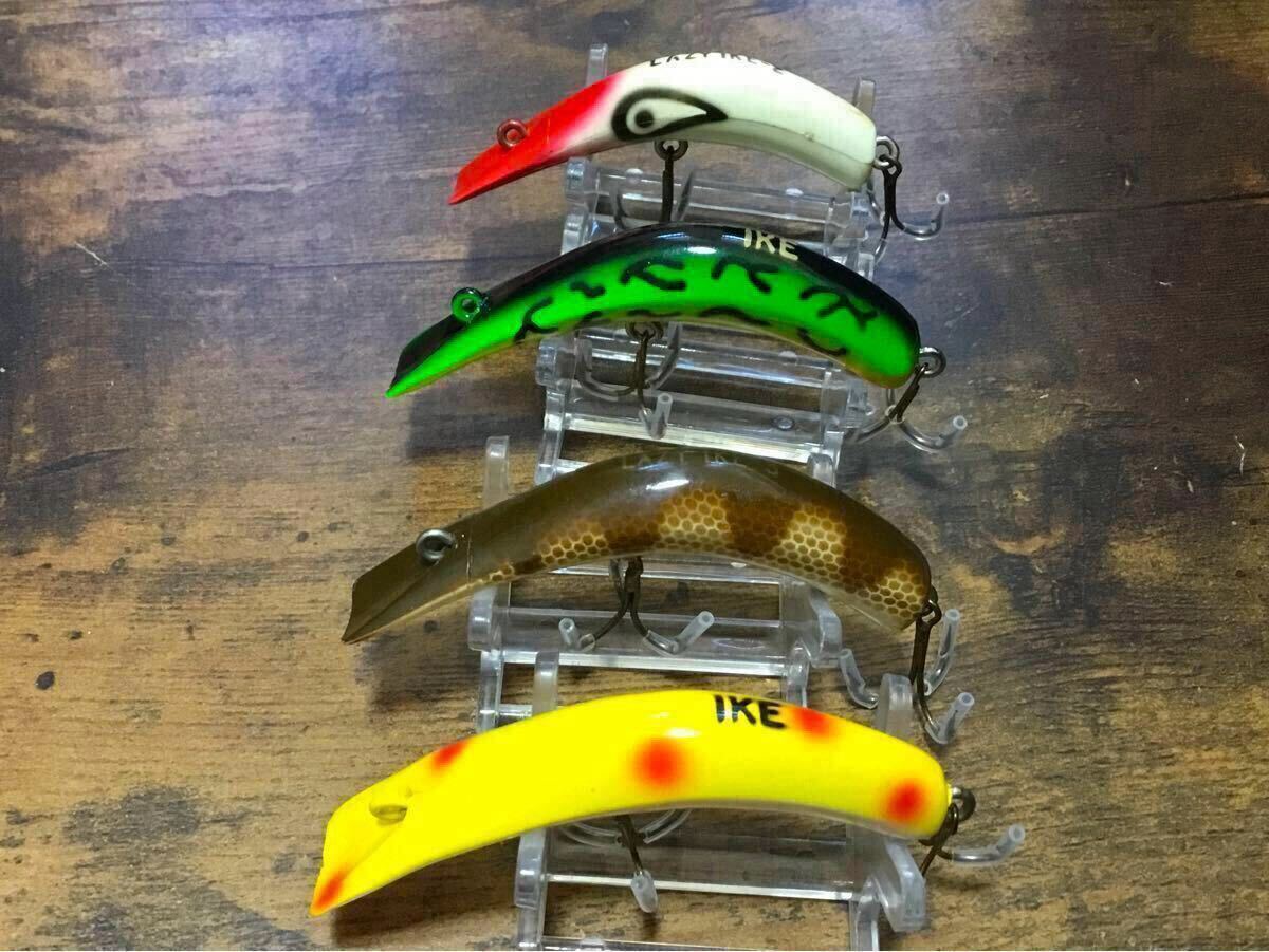 OLD/LAZY-IKE/IKE/美品含む4点セット/約8g/オールド/レイジーアイク/アイク/(B級/トラウト/フラットフィッシュ/ヘリン/ヘドン)