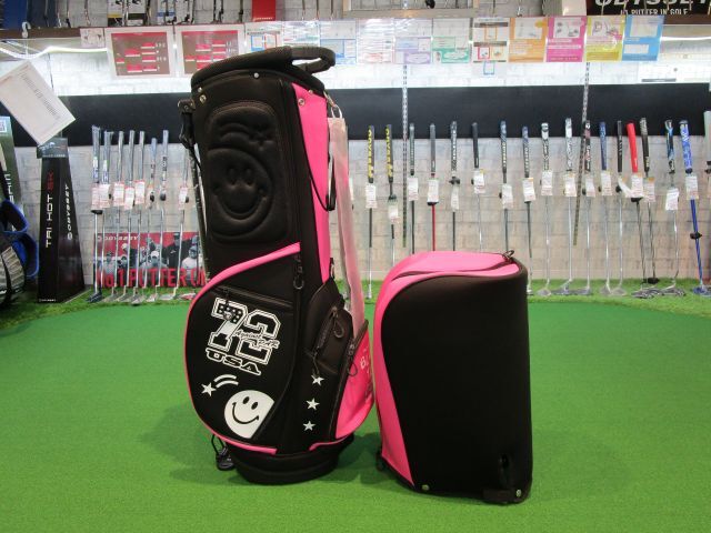 GK鈴鹿☆新品 389 BTGストレッチ2トーンスタンドCB★BKPK★キャディバッグ★ゴルフバック