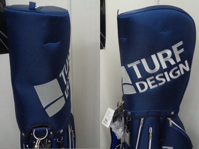 GK石川橋●新品853 ターフデザイン◆ツインキャディバッグ◆TDCB-BC73◆ネイビー◆5.0kg◆9.5型
