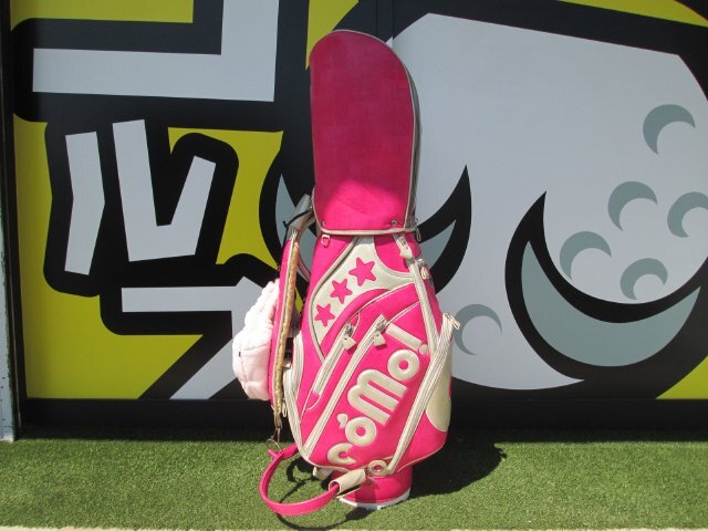 GK石川橋●639 コモコーメ◆中古キャディバッグ◆ピンク×ホワイト◆