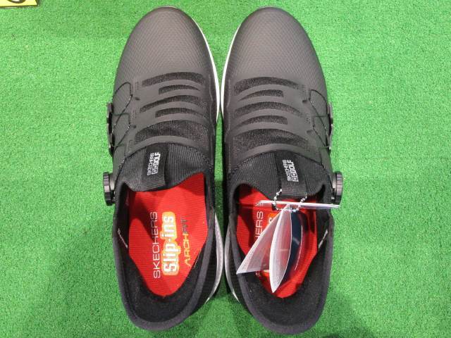 GK古城■ 【新品】 772 スケッチャーズ SK 214066 ELITE 5 SLIP INS 28cm BKW ★防水加工★ブラック/ホワイト★シューズ★