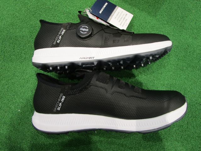 GK古城■ 【新品】 772 スケッチャーズ SK 214066 ELITE 5 SLIP INS 28cm BKW ★防水加工★ブラック/ホワイト★シューズ★