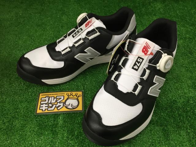GK古城■ 【新品】 523 【25.5cm】ニューバランス 24FW UGBS574 V3 SL BOA ★スパイクレスゴルフシューズ★BLACK★黒★ブラック★