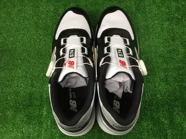 GK古城■ 【新品】 523 【25.5cm】ニューバランス　24FW　UGBS574　V3　SL　BOA ★スパイクレスゴルフシューズ★BLACK★黒★ブラック★