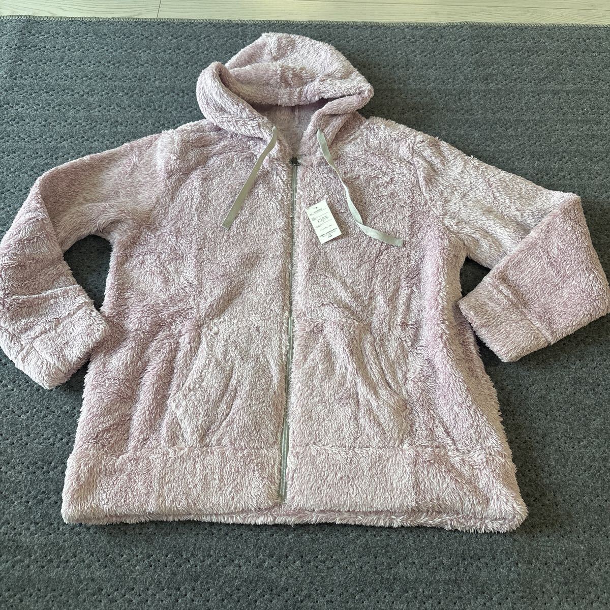 未使用●LIVETION もこもこ ピンク パーカー LLサイズ/レディース/女性用/冬着/厚着/アウター/上着/ファー/トレーナー/長袖/フード★413-2