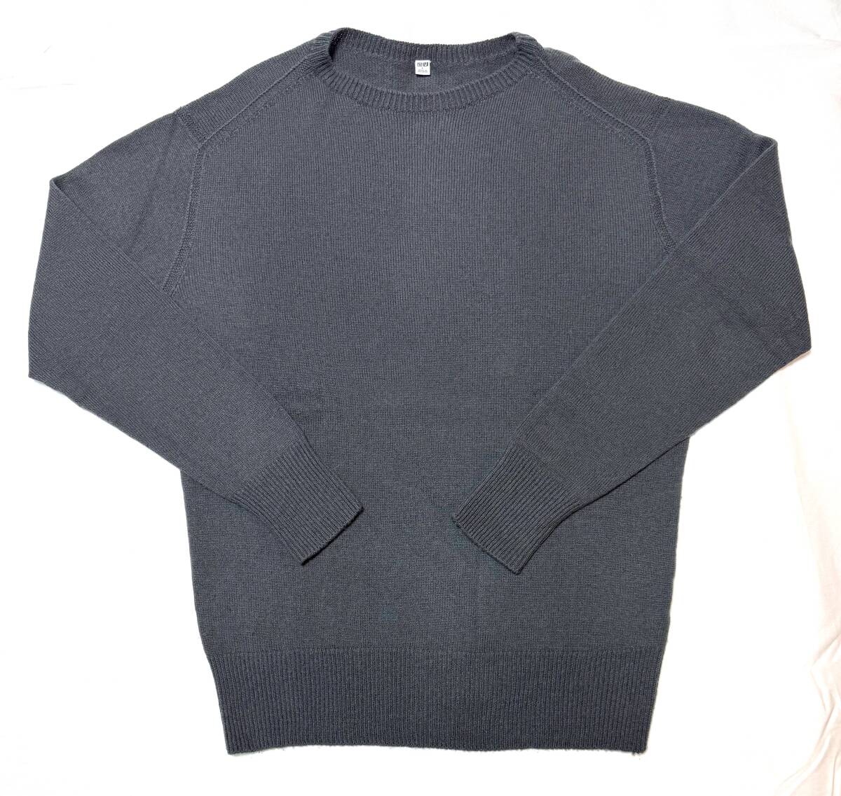 UNIQLO U ユニクロ 3Dエクストラファインメリノクルーネックセーター / L GRAY_画像1
