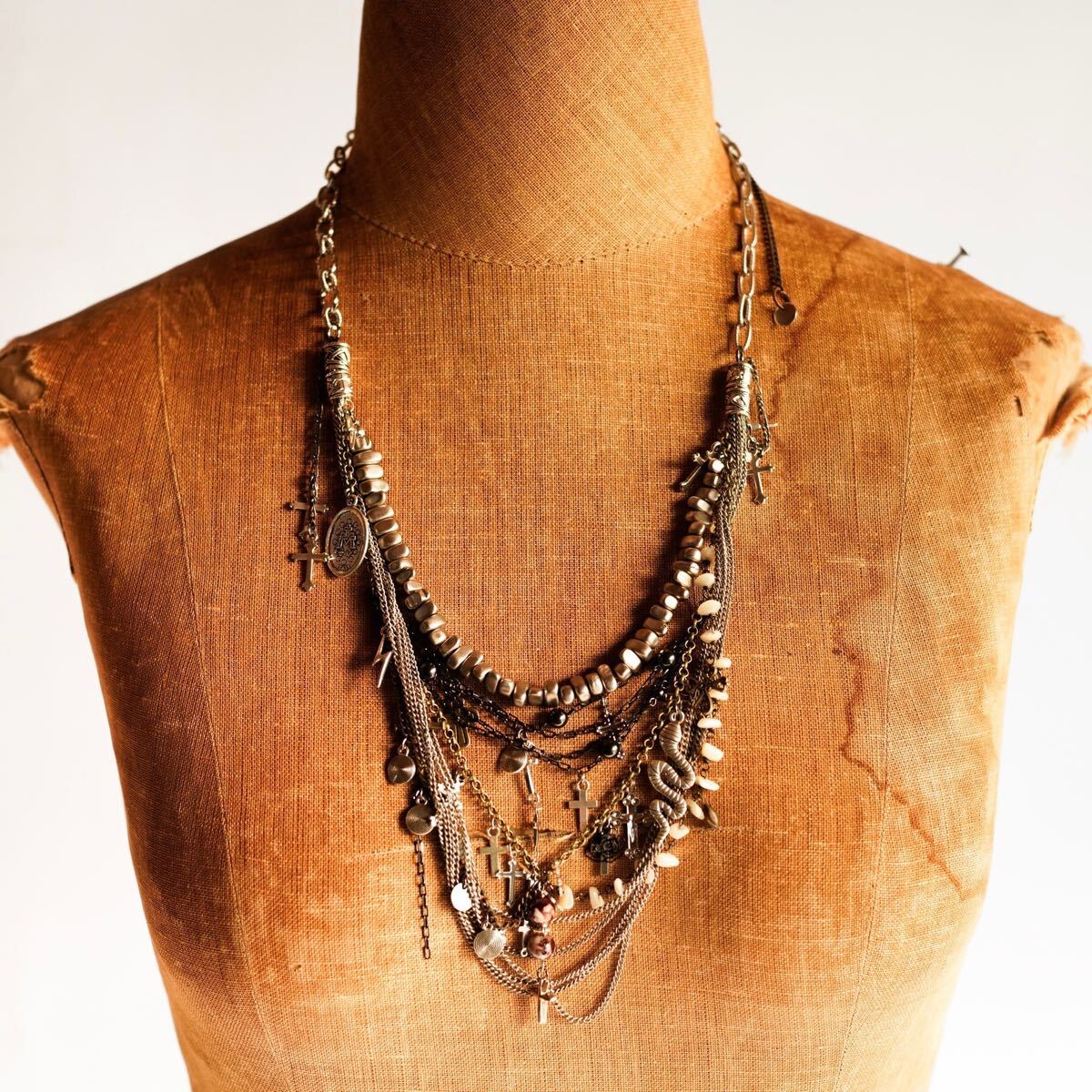 gunda ボディーチェーンネックレス美品ifsixwasnine Yahoo!オークション - 【guren】 japanese label necklace