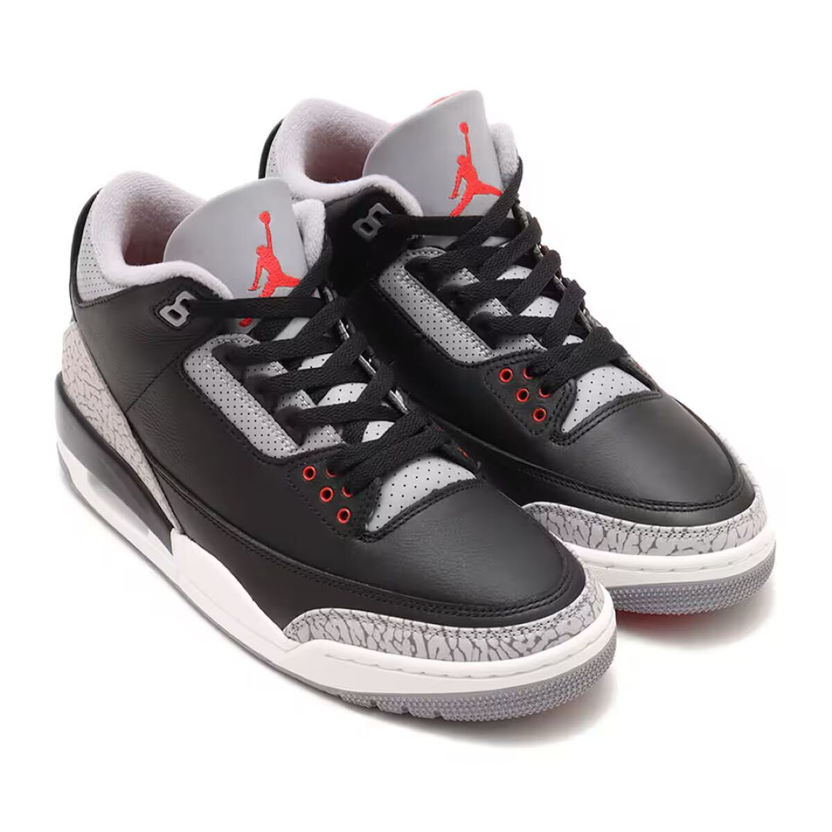 NIKE AIR JORDAN 3 RETRO OG BLACK CEMENT 2024 ジョーダン 3 レトロ ブラックセメント DN3707 010 26.5cm US8.5 新品 国内正規品 atmos_画像1