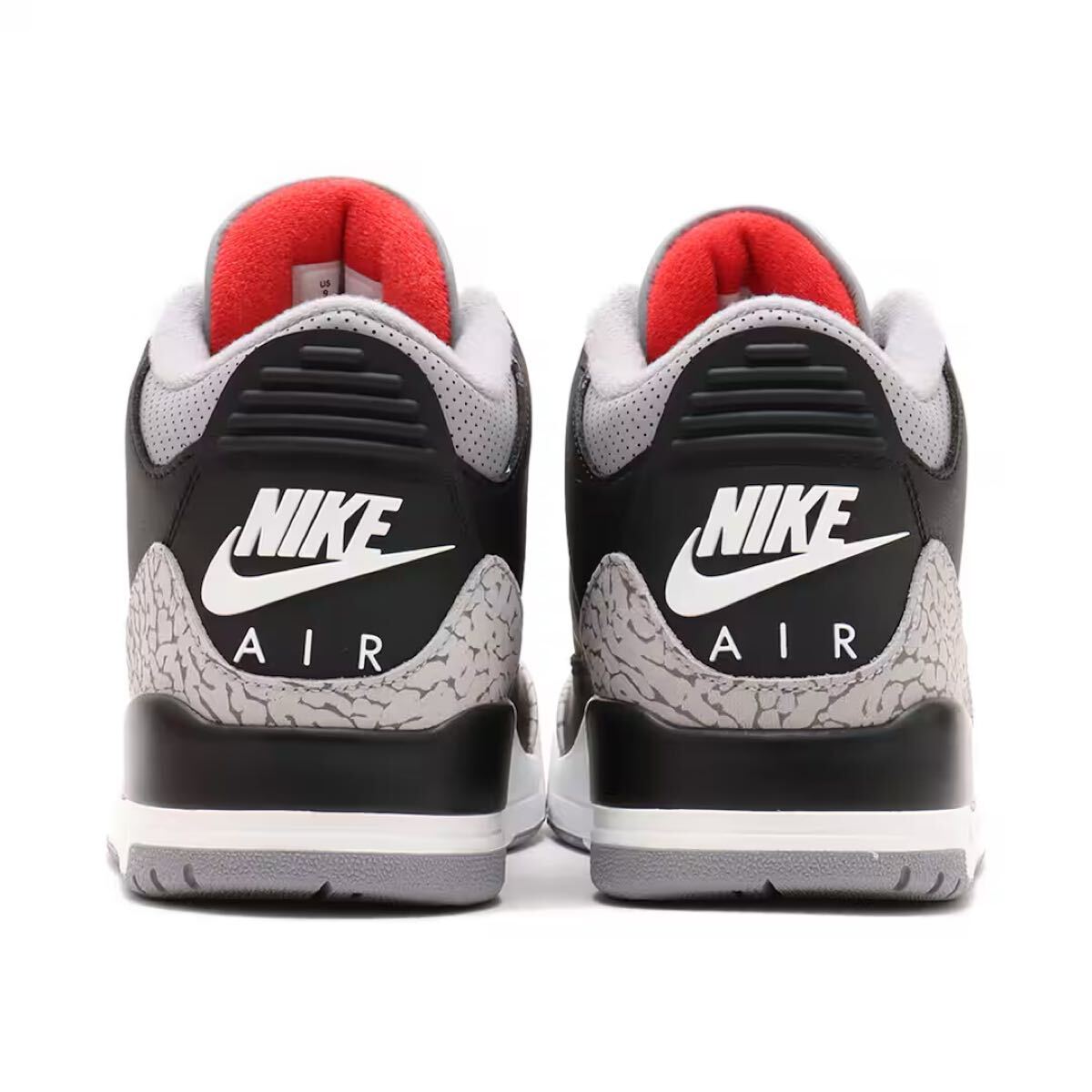 NIKE AIR JORDAN 3 RETRO OG BLACK CEMENT 2024 ジョーダン 3 レトロ ブラックセメント DN3707 010 26.5cm US8.5 新品 国内正規品 atmos_画像3