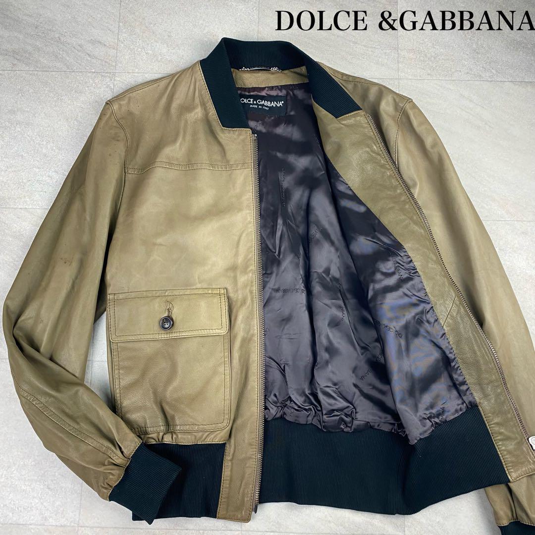 美品/XXL相当☆ DOLCE&GABBANAドルチェ&ガッバーナ ラムレザー 美品/XXL相当☆ DOLCE&GABBANAドルチェ&ガッバーナ ラムレザー