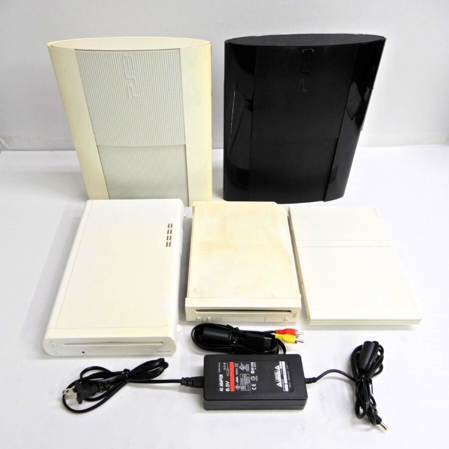 061Z434★【動作未確認☆ジャンク品】PS3/PS2/WiiU/Wii 本体 まとめ セット