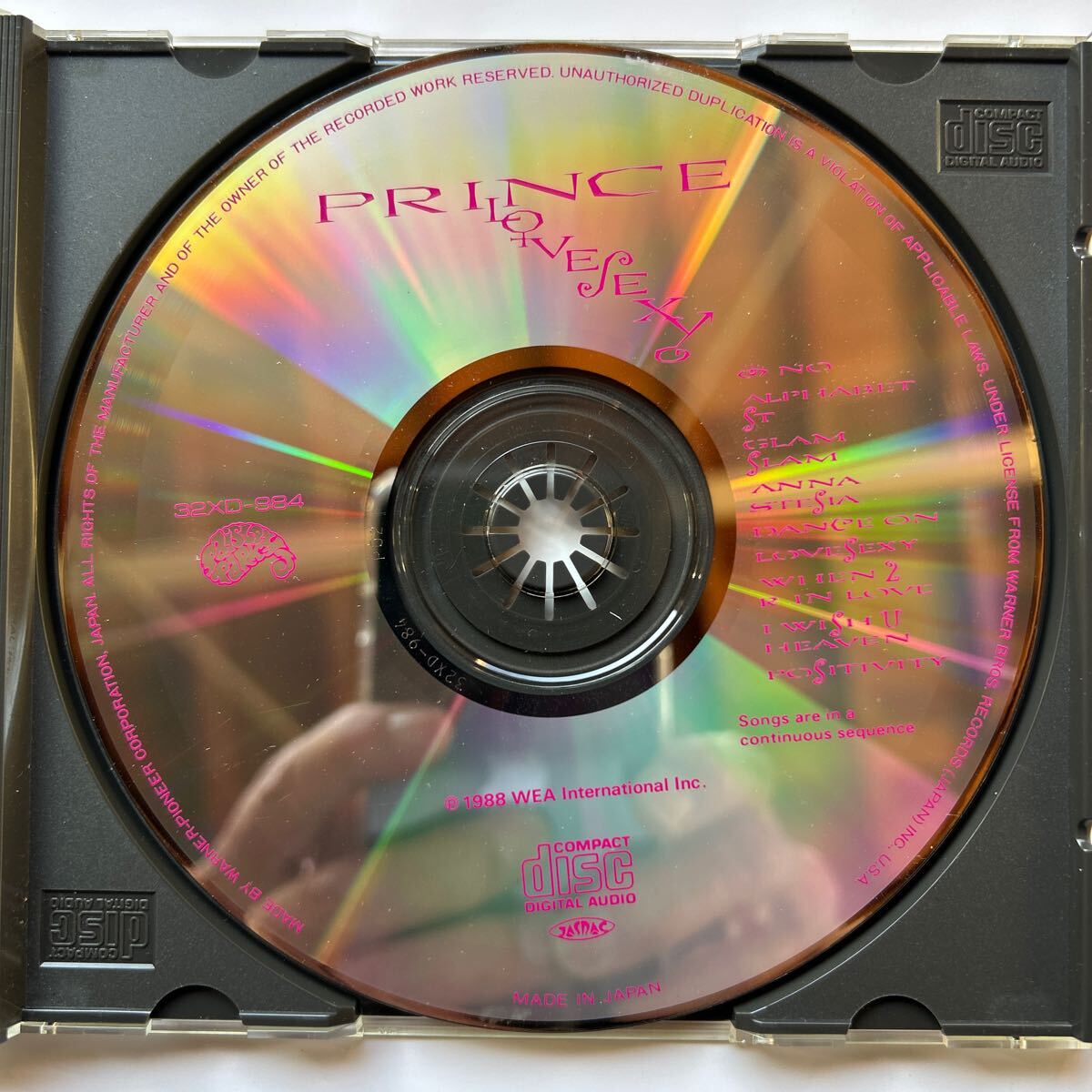 プリンス　LOVESEXY CD