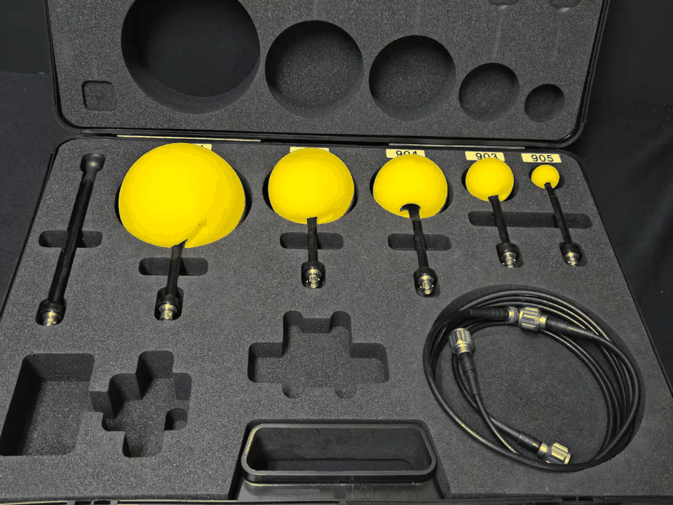 [NBC] ノイズ研究所(NoiseKen) 01-00059A 電磁界プローブセット Field Probes Set, 03-00079A 電磁界プローブヘッドカバー付き (中古)